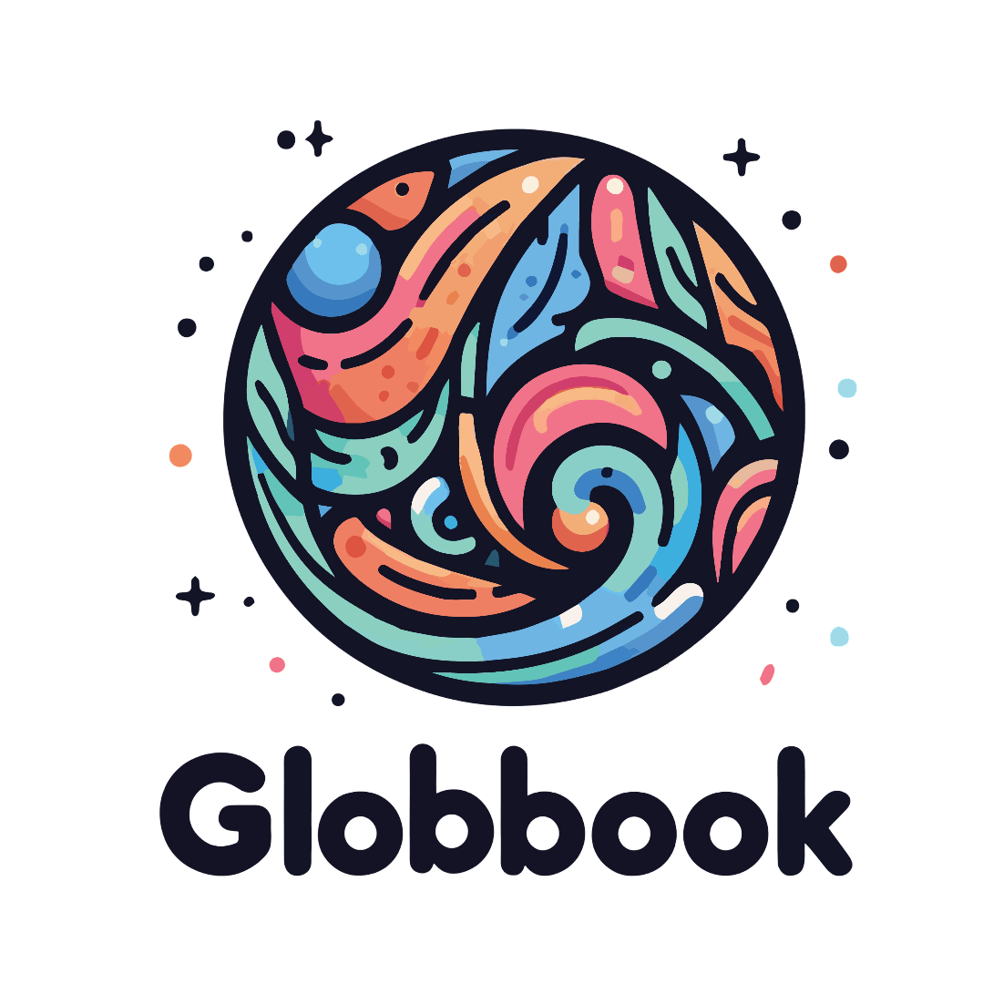 Globbook Social Media Network 1:1 White